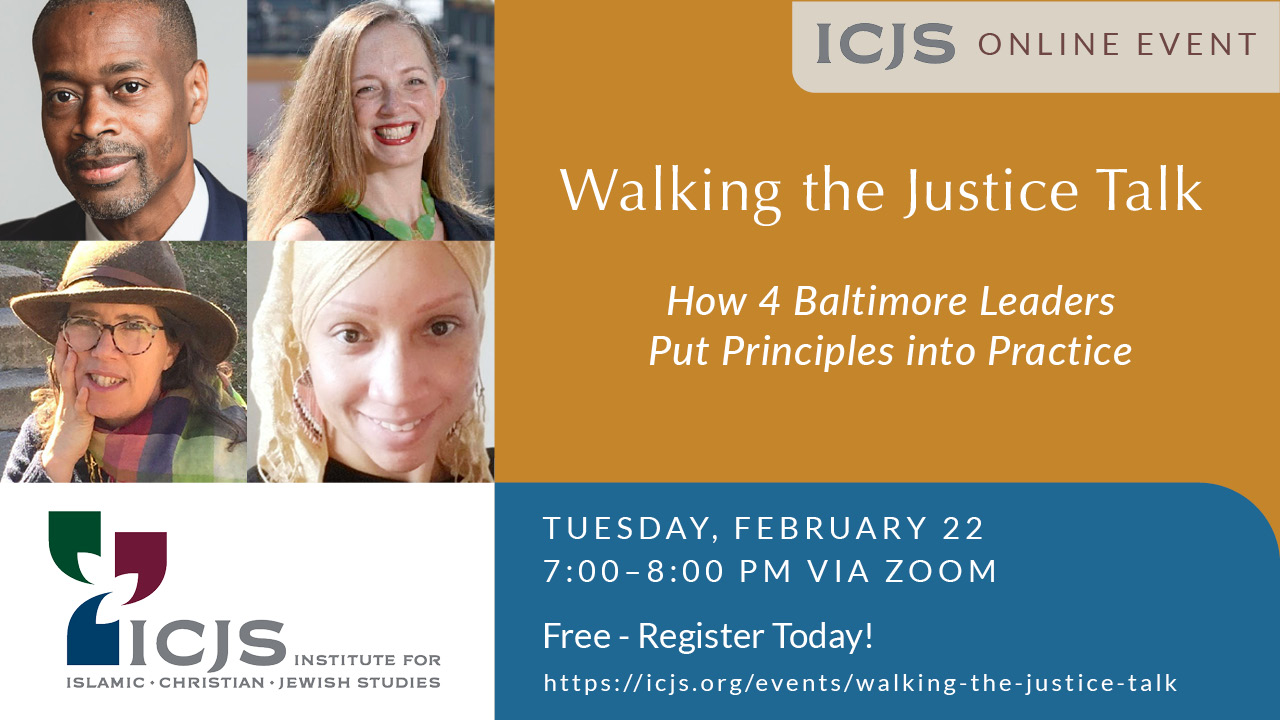 Walking the Justice Talk event graphic