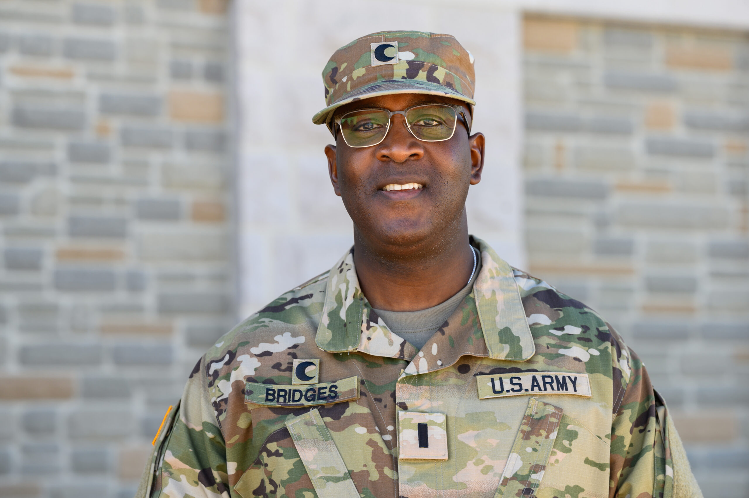 Man in US Air National Guard uniform smiling